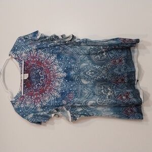 Time and Tru Bejeweled top Short Flutter Sleeves Size XXXL (22)